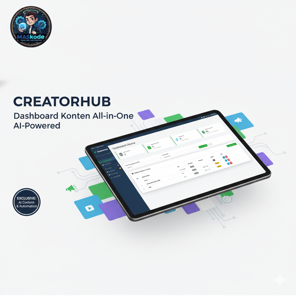 Gambar Proyek CreatorHub - Dashboard Content All-in-One